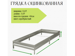 Оцинкованные грядки высотой 40 см