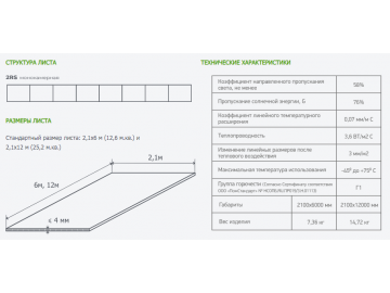 Поликарбонат премиум Sellex Comfort 4 мм серебро с гарантией 15 лет