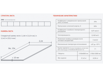 Поликарбонат Sellex Premium 10 мм  оранжевый с гарантией 20 лет