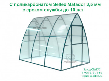 Каплевидная 2 на 3 из поликарбоната Sellex Matador 3,5 мм шаг 100 см