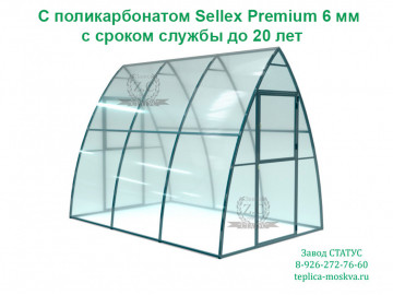 Каплевидная 2 на 3 из поликарбоната Sellex Premium 6 мм шаг 100 см