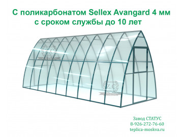 Каплевидная 2 на 6 из поликарбоната Sellex Avangard 4 мм шаг 65 см