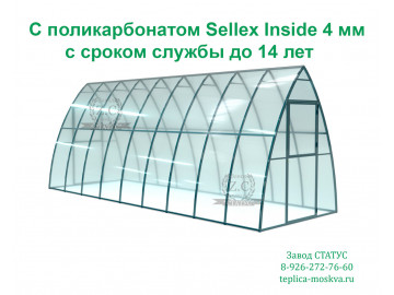 Каплевидная 2 на 6 из поликарбоната Sellex Inside 4 мм шаг 65 см