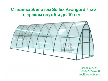 Каплевидная 2 на 8 из поликарбоната Sellex Avangard 4 мм шаг 100 см