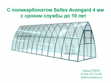 Каплевидная 2 на 8 из поликарбоната Sellex Avangard 4 мм шаг 65 см
