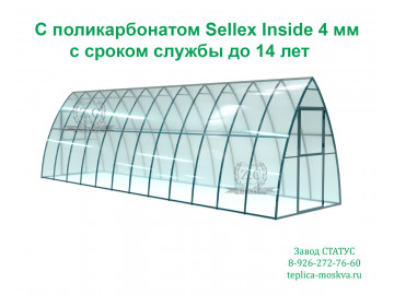 Каплевидная 2 на 8 из поликарбоната Sellex Inside 4 мм шаг 65 см