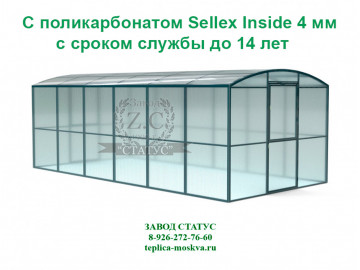 Прямостенная 3 на 6 шаг 1 м из поликарбоната Sellex Inside 4 мм