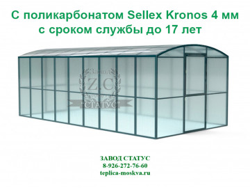 Прямостенная 2.5 на 6 шаг 65 см из поликарбоната Sellex Kronos 4 мм Прямостенная 2.5 на 6 шаг 65 см из поликарбоната Sellex Kronos 4 мм